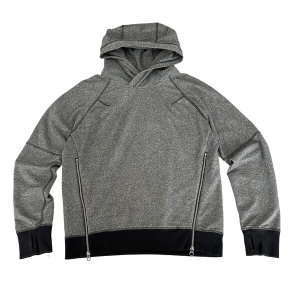 lululemon athletica Tops - Lululemon Om & Roam Hoodie Womens Size 6 Gray Soft Touch French Terry Pullover
